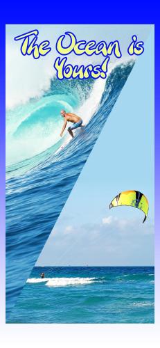 a man riding a wave on a surfboard in the ocean at Casa Valeria Boutique Hotel in Sosúa