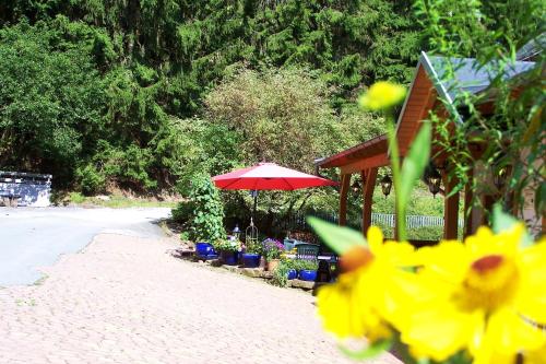 Κήπος έξω από το Landhotel Baumwipfel
