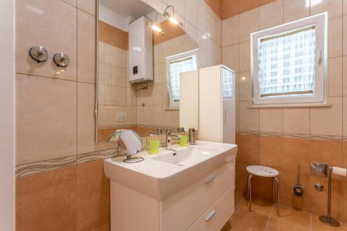 Koupelna v ubytování Apartmani Lukić