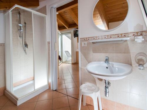 Koupelna v ubytování Hotel Miramare