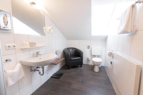 Koupelna v ubytování Hotel Palko