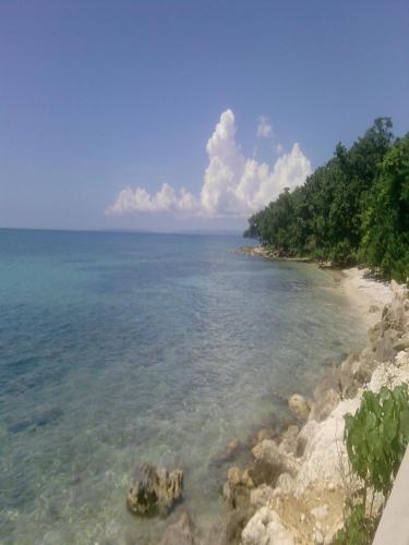 a view of the ocean from the shore of a beach at Shades Cottage Guesthouse in Blue Hole