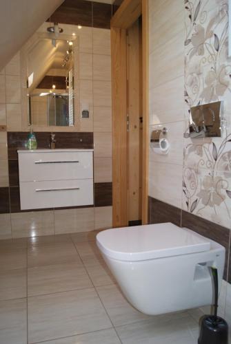 Koupelna v ubytování Apartament Góralski