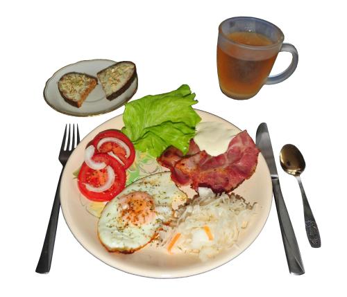 Makanan di atau berdekatan rumah tamu ini