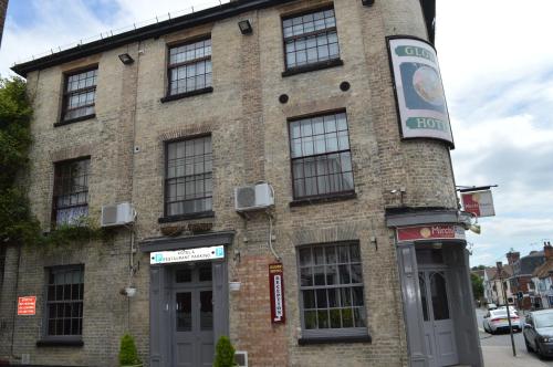 The building where the hotel is located 