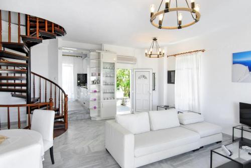 Posezení v ubytování Beach front villa
