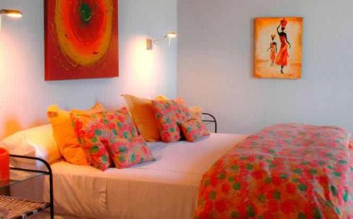 Ένα ή περισσότερα κρεβάτια σε δωμάτιο στο Hotel Spa Terrazas del Uritorco