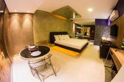Kuchyň nebo kuchyňský kout v ubytování Arte Motel (Adults Only)