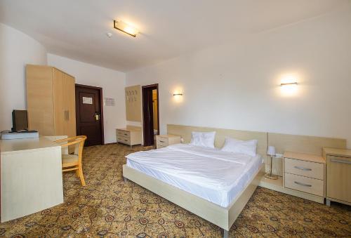 Ένα ή περισσότερα κρεβάτια σε δωμάτιο στο AselTur Brasov