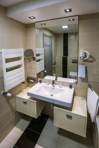 Koupelna v ubytování Hotel Stara Planina