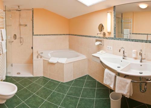 Koupelna v ubytování Hotel Tiefenbrunner
