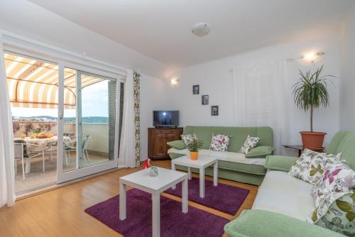 Χώρος καθιστικού στο Apartments Vojin
