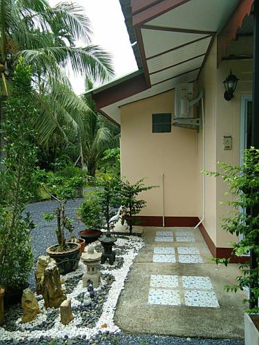 Zahrada ubytování Green Happy Homestay