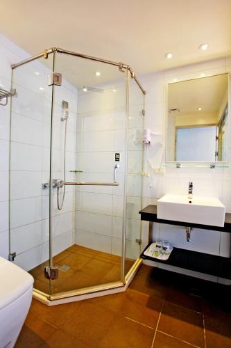 Koupelna v ubytování Taitung Yes Hotel