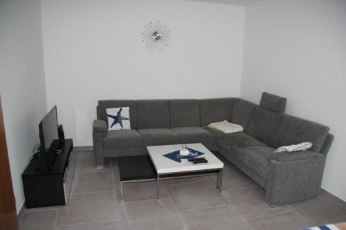 Χώρος καθιστικού στο Ferienwohnung Am Anker in Bislich