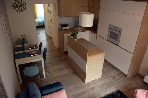 Η κουζίνα ή μικρή κουζίνα στο Apartament Zawiszy Czarnego 10