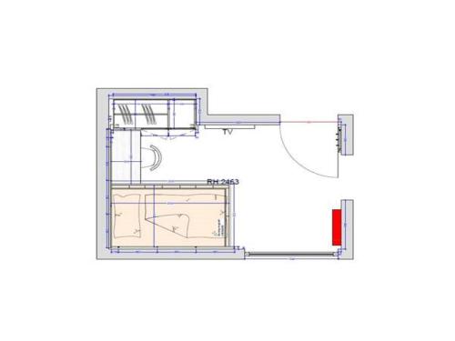 a floor plan of a house at Vitalhotel Marienhof in Velden am Wörthersee