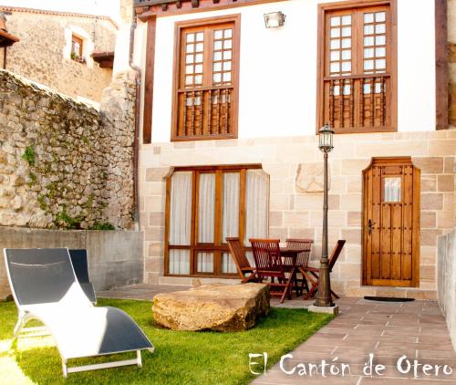Patio alebo iná vonkajšia časť ubytovania Estudios El Canton de Otero