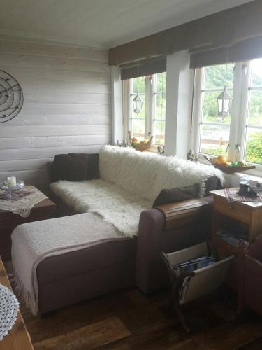 Ruang duduk di Prima Lofoten