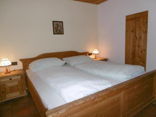 Katil atau katil-katil dalam bilik di Ferienhaus Römerhütte