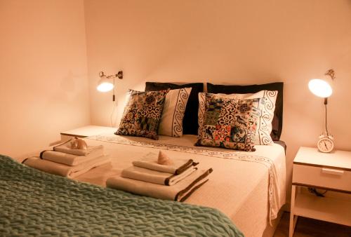Postelja oz. postelje v sobi nastanitve Villa Marquês near Tejo River