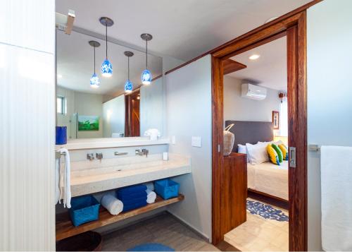 Ванная комната в Casa Agua Azul