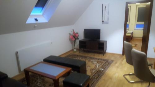 TV a/nebo společenská místnost v ubytování Apartments in Weissenhorn
