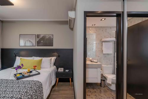 Koupelna v ubytování I am Design Hotel Campinas by Hotelaria Brasil