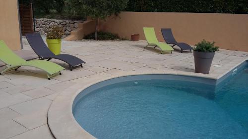 The swimming pool at or close to Les Portes Du Ventoux