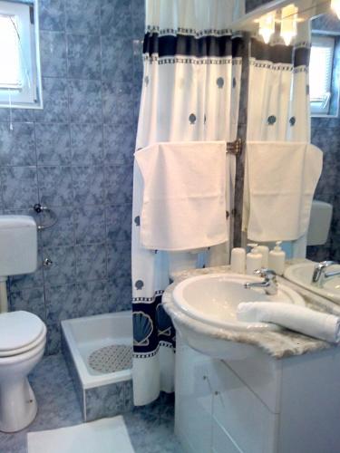 Koupelna v ubytování Apartmani Poljanec