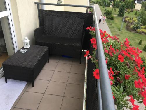 Κήπος έξω από το Apartament w Wesołej