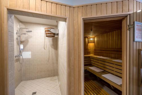 Koupelna v ubytování Ratonda Centrum Hotels