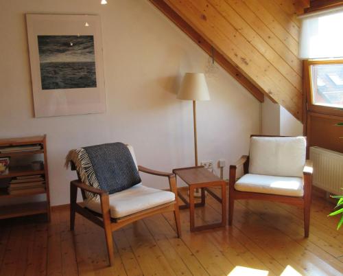 A seating area at Gästezimmer Paul