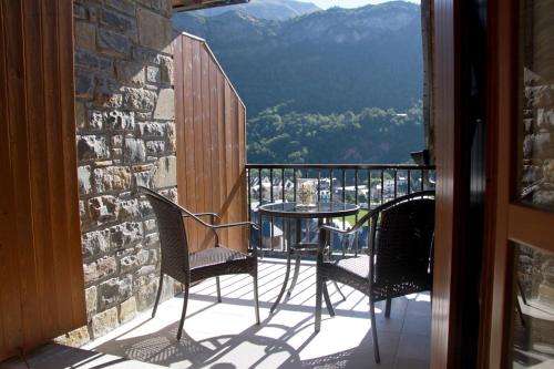 Ein allgemeiner Bergblick oder ein Berglick von der Ferienwohnung aus