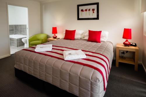 Ένα ή περισσότερα κρεβάτια σε δωμάτιο στο Wallsend Executive Apartments