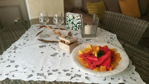 Mad på landstedet eller i nærheden