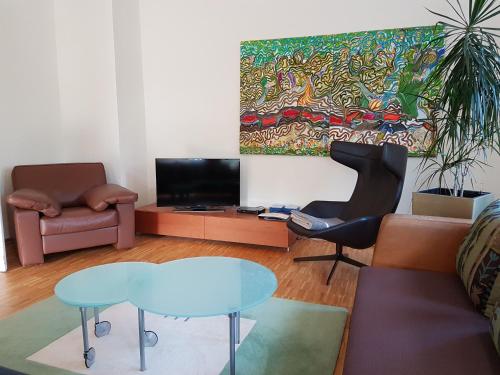 Posezení v ubytování Villa Weitblick