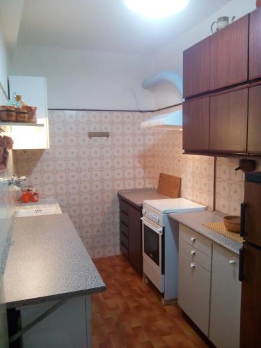 Kuchyň nebo kuchyňský kout v ubytování Bilocale a Piazza Brembana