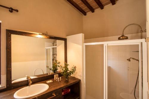 Koupelna v ubytování Agriturismo Galenzana