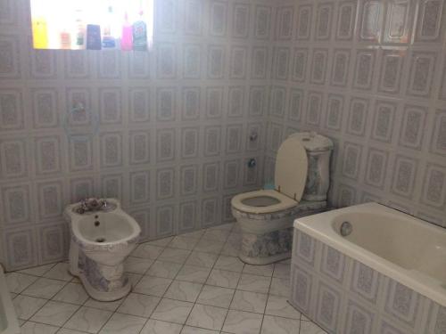 Koupelna v ubytování Guesthouse Anila