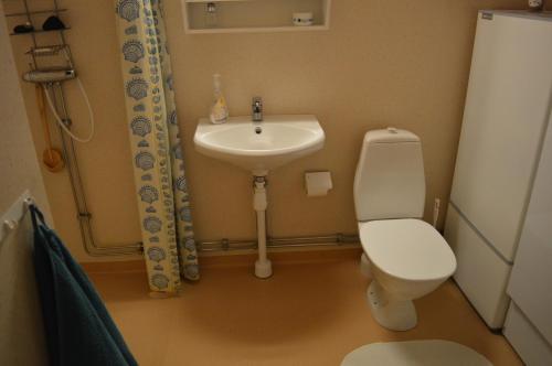 Ванная комната в Tomtelandstugan
