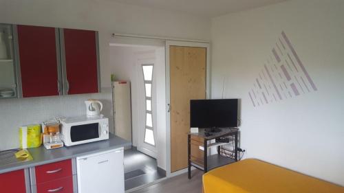Η κουζίνα ή μικρή κουζίνα στο Apartment Brigitte
