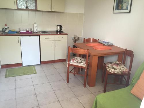 Apartments Vila Andjaにあるキッチンまたは簡易キッチン