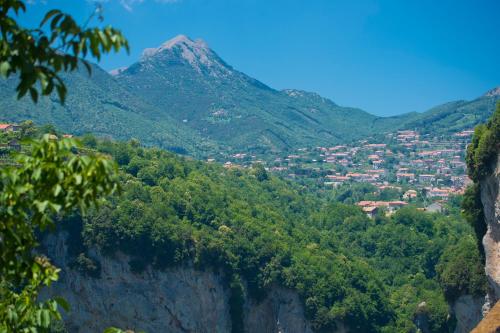 a view of a valley with a mountain at B&B Casanova in Agerola
