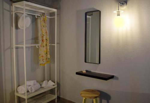Ένα μπάνιο στο Evaris Apartments
