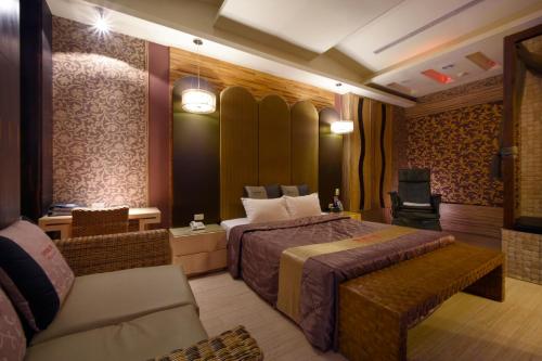 Katil atau katil-katil dalam bilik di Sun Garden Motel