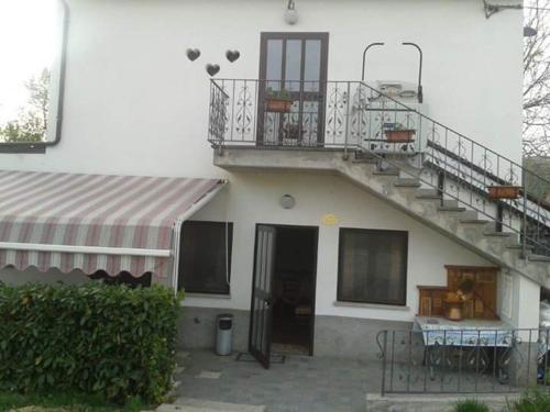 En balkon eller terrasse på Regina di cuori