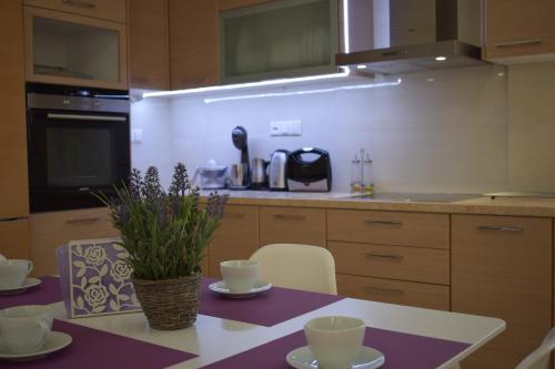 Dapur atau dapur kecil di Studio Holiday Kalamata