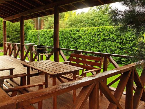 Μπαλκόνι ή βεράντα στο Holiday Home in Kopalino near Baltic Coast