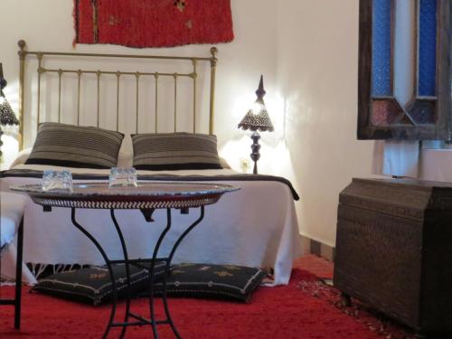 Uma área de estar em Riad Arous Chamel